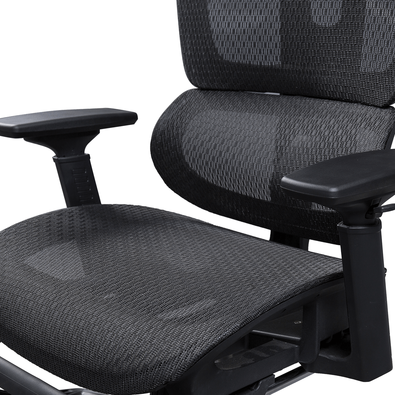 Ergonomska mrežasta uredska stolica Plastični okvir Mrežasta stolica klasičnog dizajna Podesivi naslon za glavu Uredska stolica s osloncem za noge details