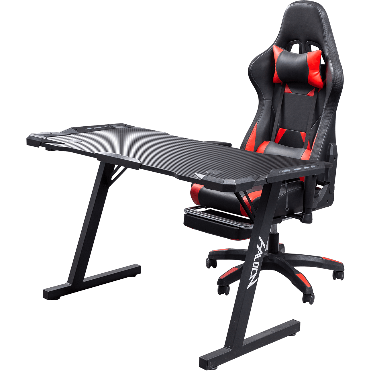 Luksuzni cool dizajn Prilagodite logotip u obliku slova Z Kućno računalo Prijenosno računalo Stol RGB Light Gaming Desk